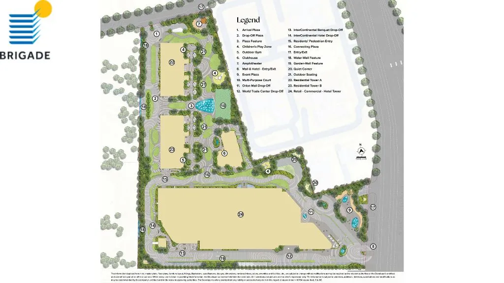 Brigade Gateway Neopolis master plan — site layout