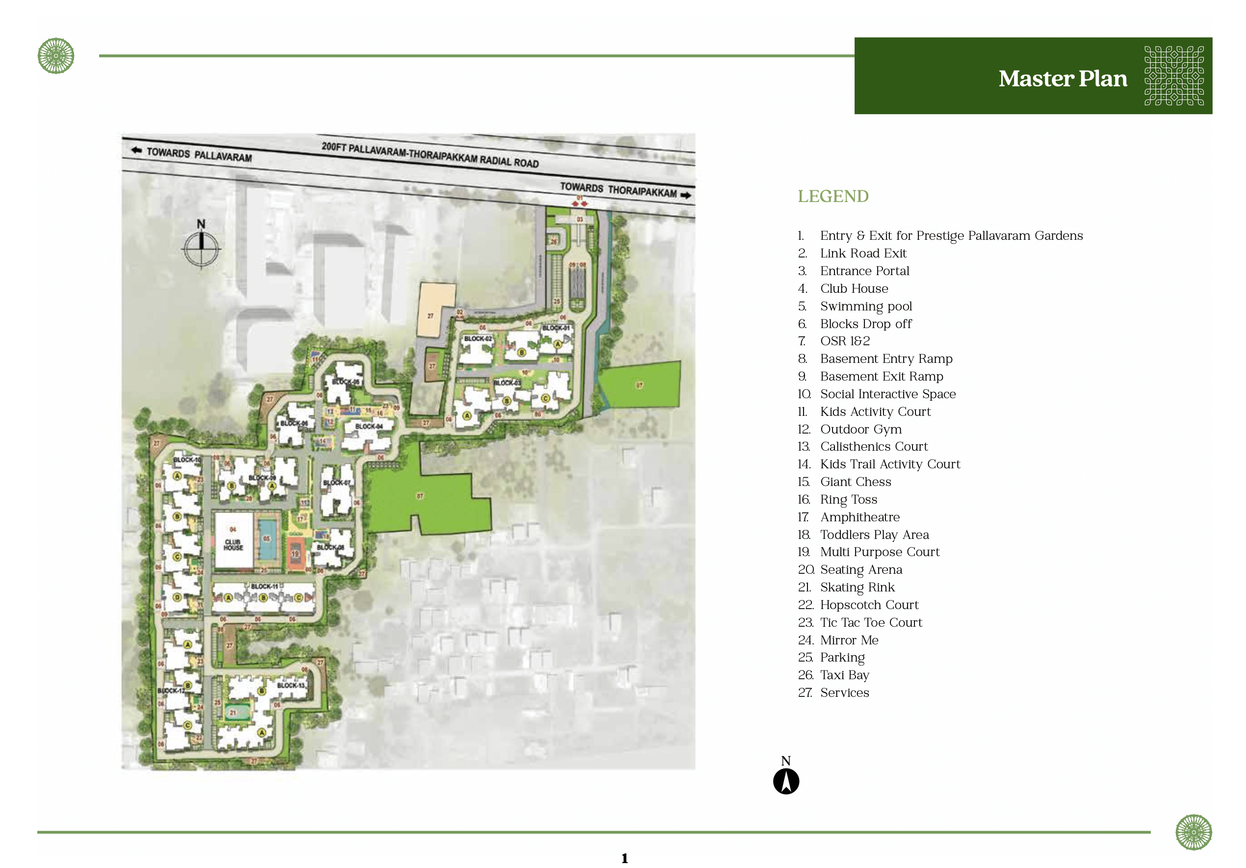 Prestige City master plan — site layout
