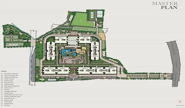 Sobha Windsor master plan — site layout