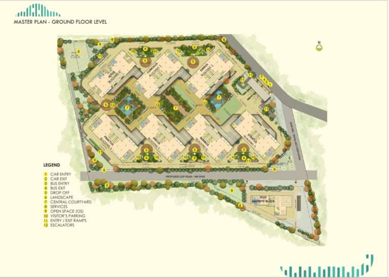 Prestige Tech Cloud Park master plan — site layout