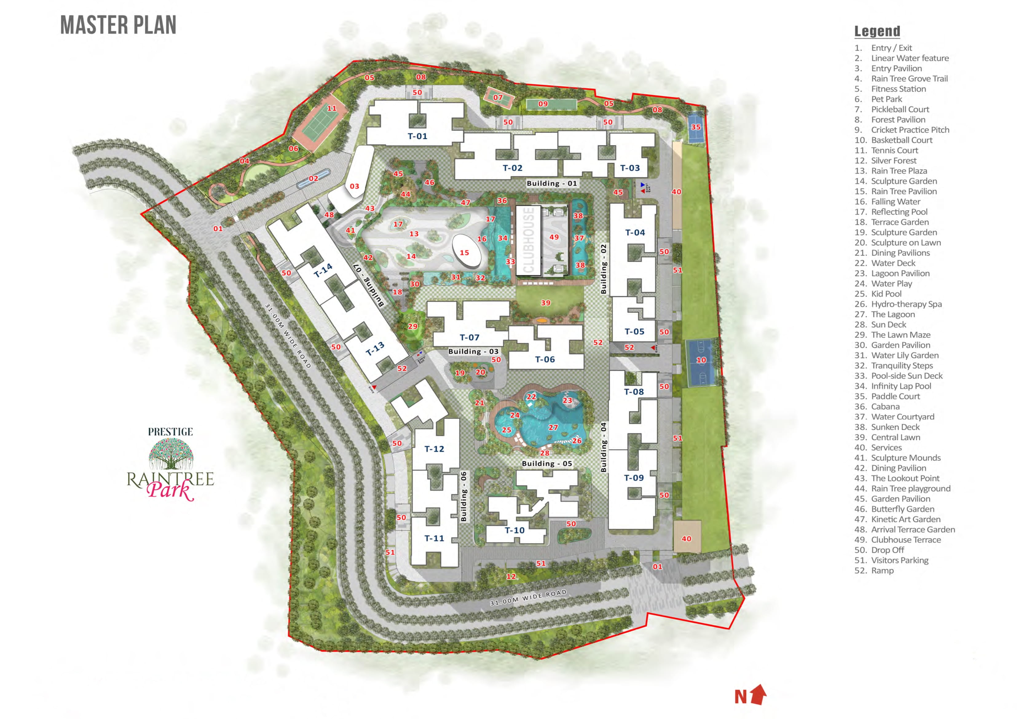 Prestige Tech Cloud Park master plan — site layout