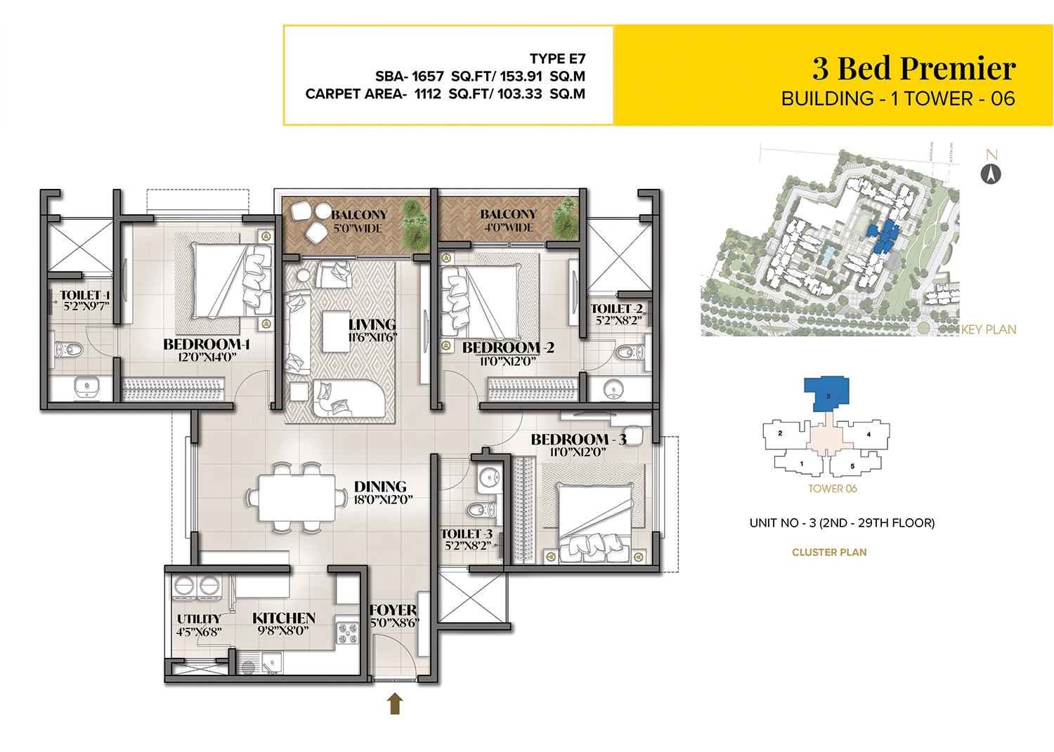 Prestige Avalon Park master plan — site layout