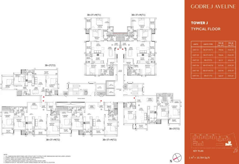 Godrej Aveline Yelahanka Airport master plan — site layout