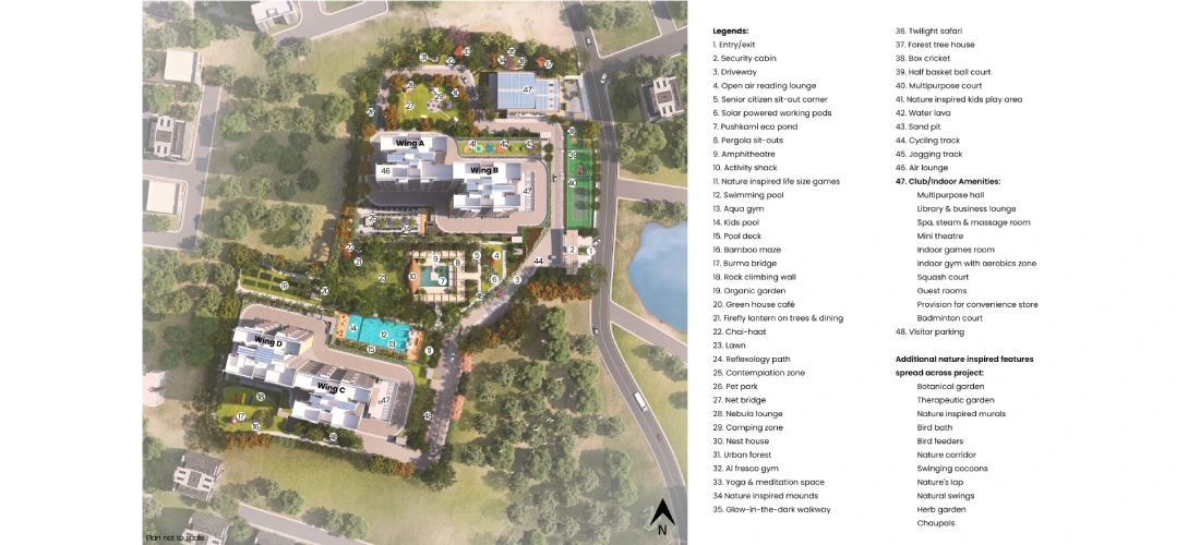 Mahindra Eden master plan — site layout