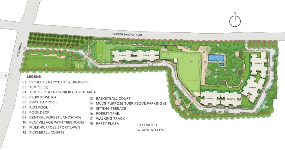 Lodha Haven master plan — site layout