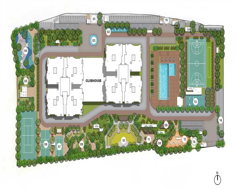 Assetz Meru Meadow master plan — site layout