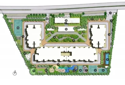Assetz Zen and Sato master plan — site layout