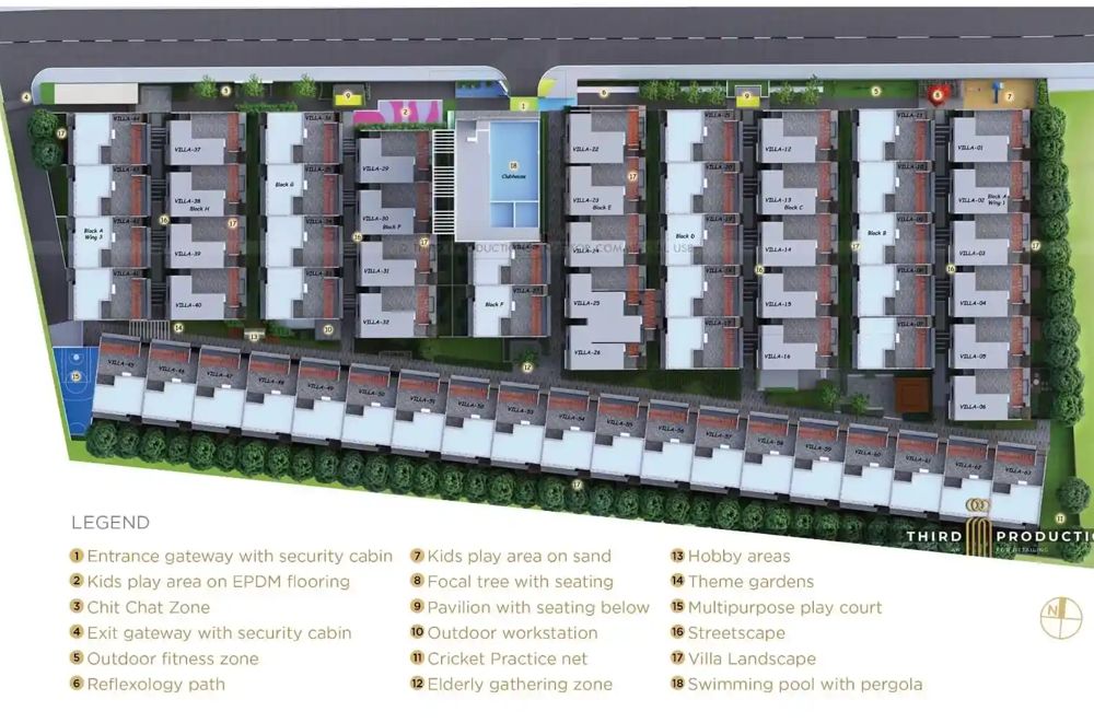 Sattva La Vita master plan — site layout