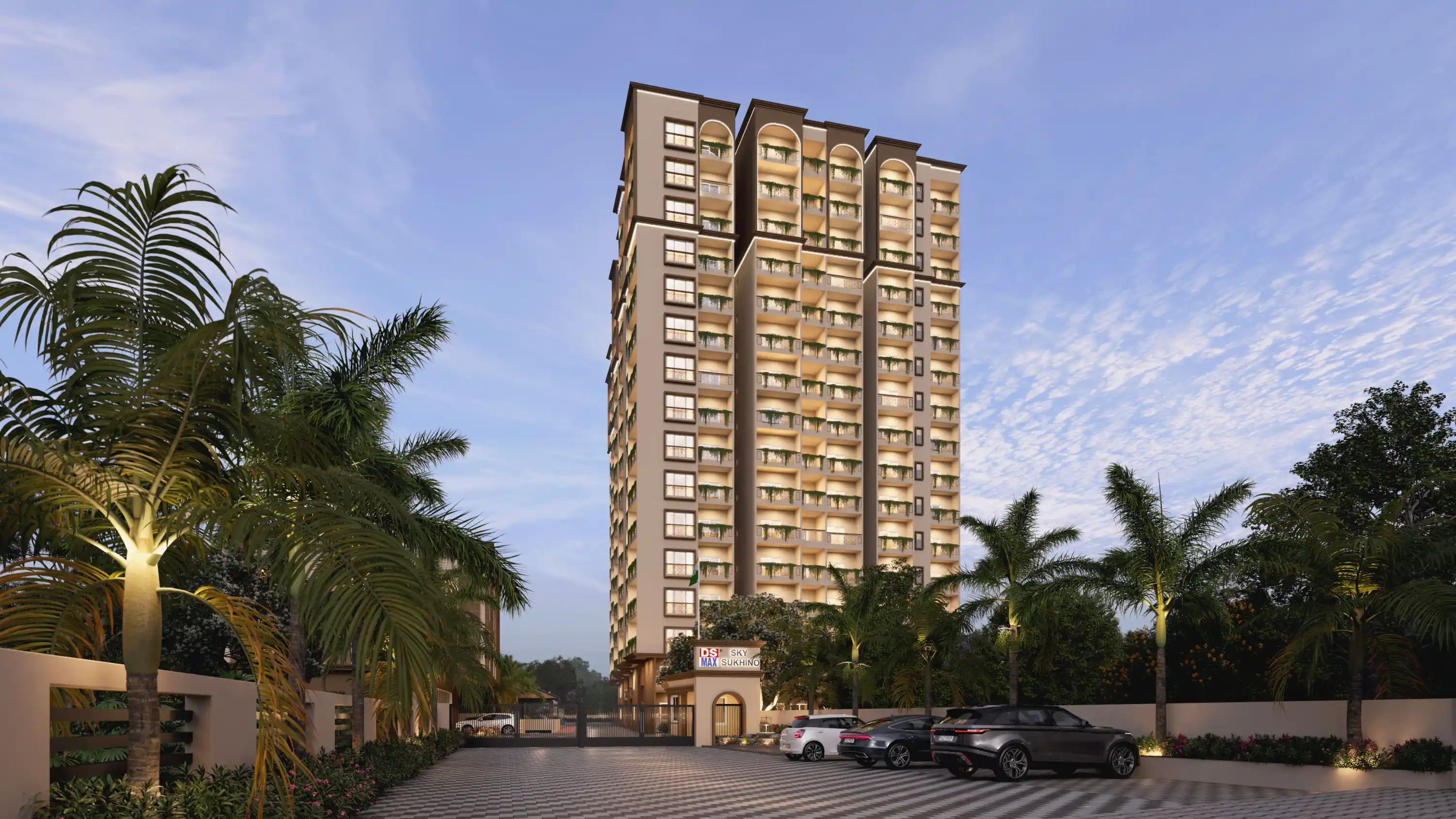 DS Max Sky Sukhino Review | Magadi Road Bangalore | Brickplot project elevation