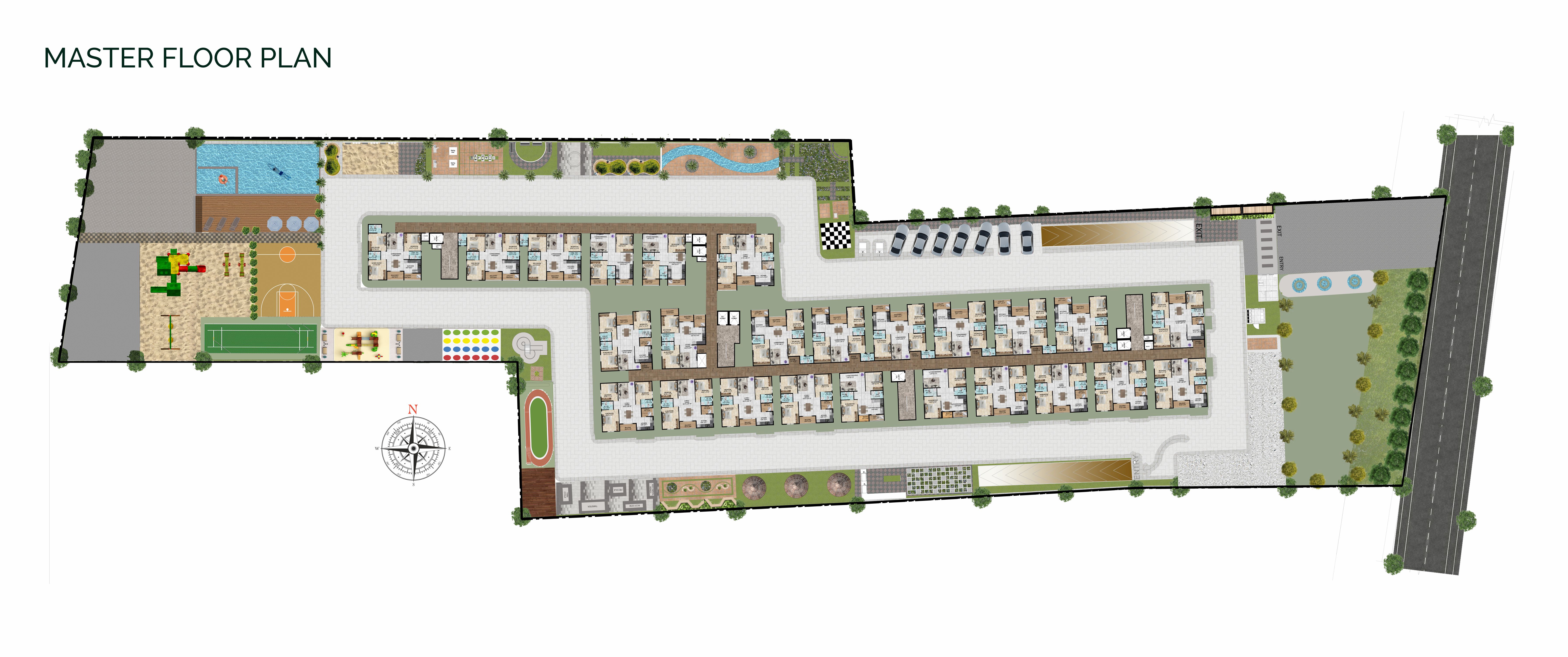 DS Max Sky Sampadha master plan — site layout