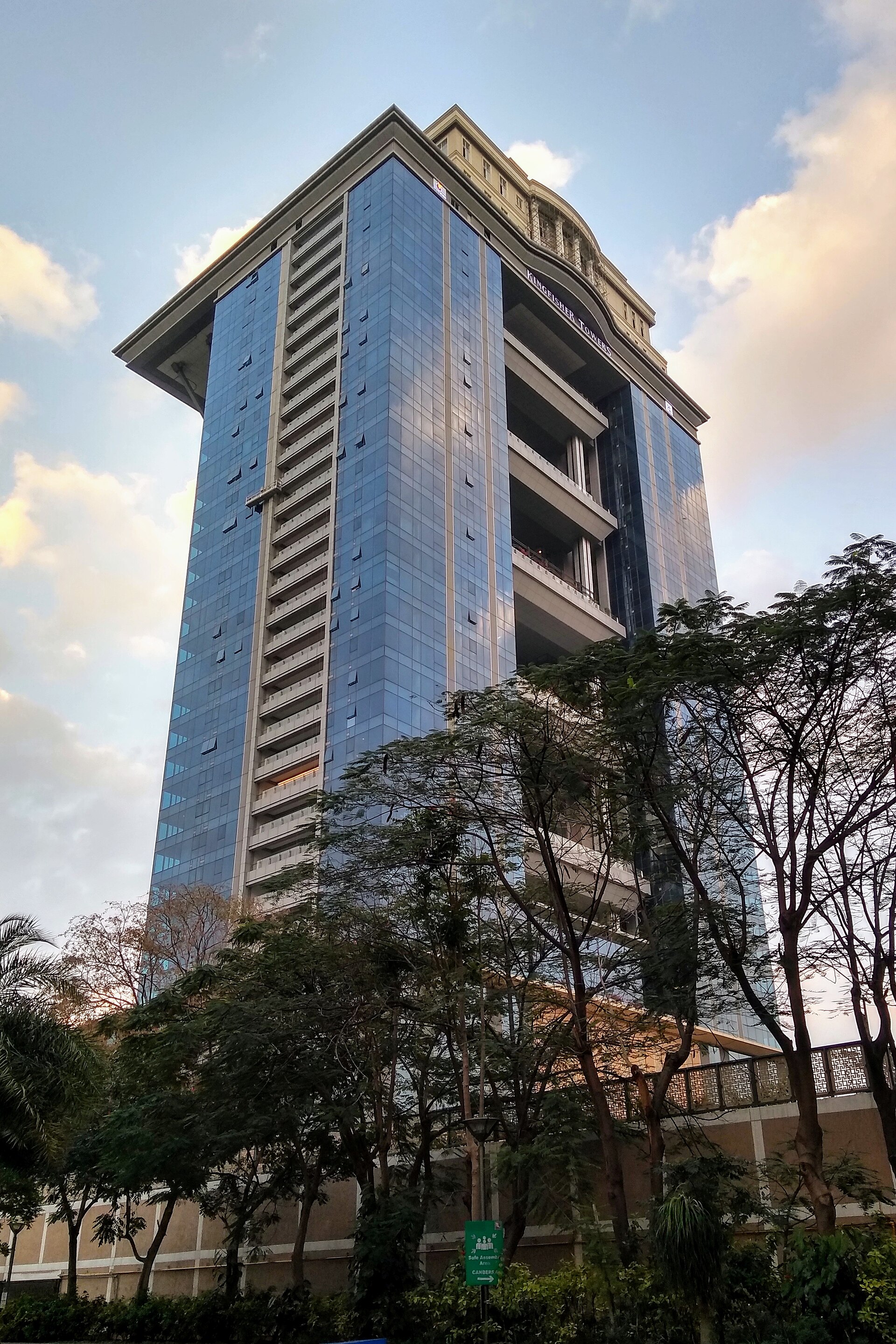 Prestige Kingfisher Towers — Review, Price & Legal Status | Vittal Mallya Road, Bangalore project elevation