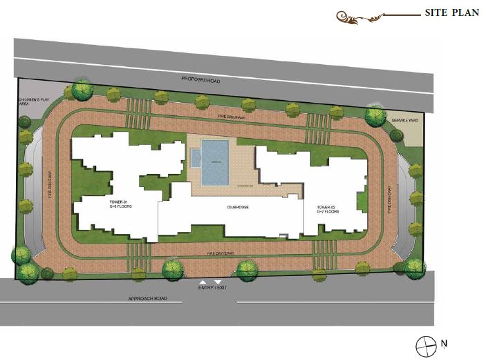 Prestige Dolce Vita master plan — site layout