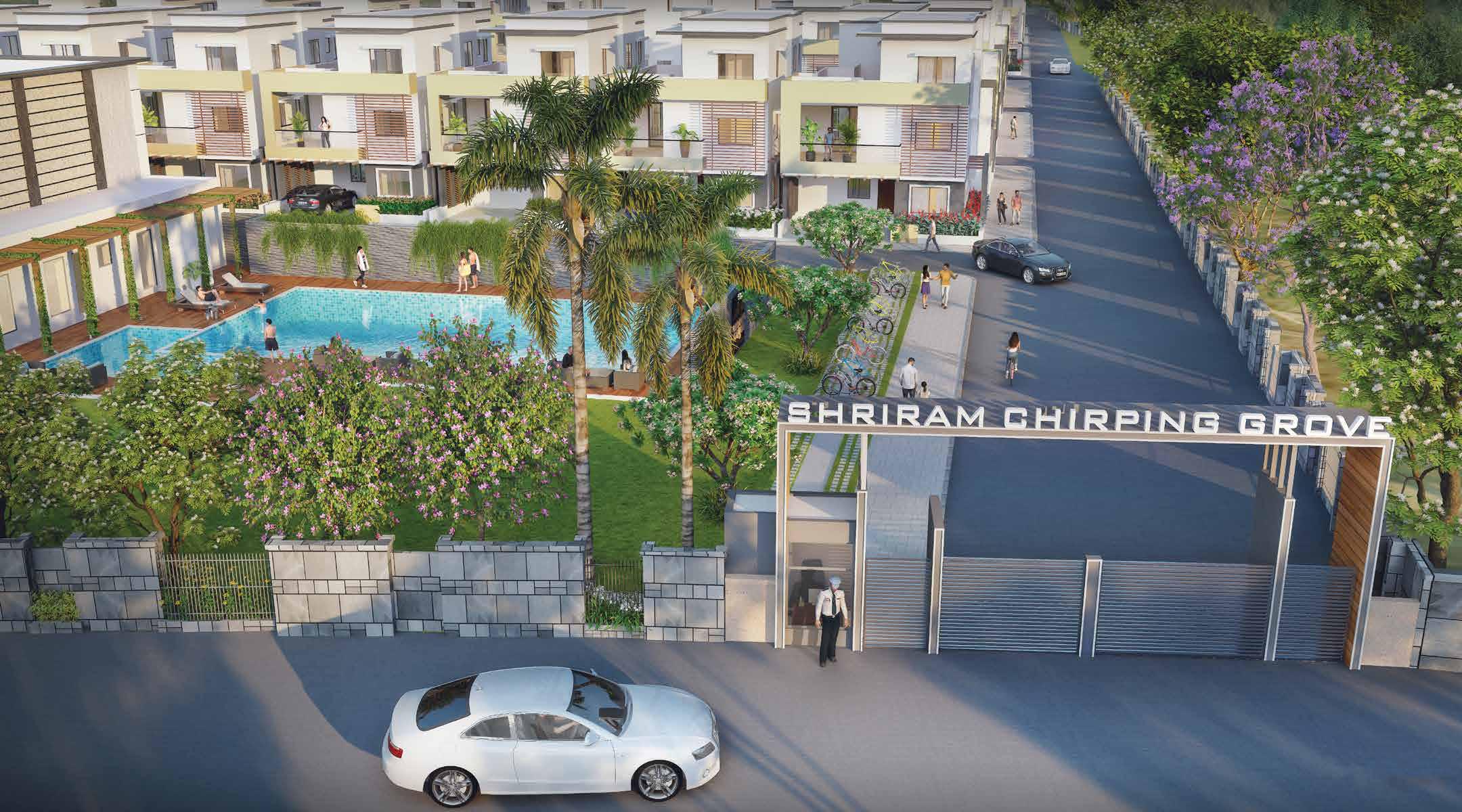 Shriram Chirping Grove project elevation
