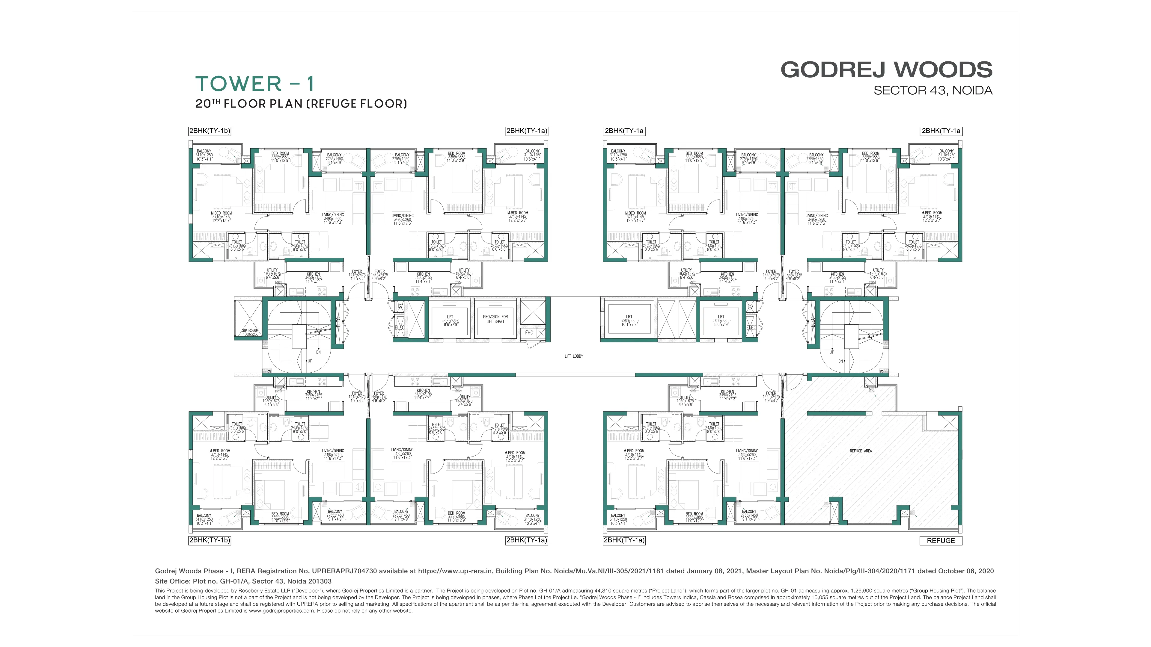 Godrej Woods master plan — site layout