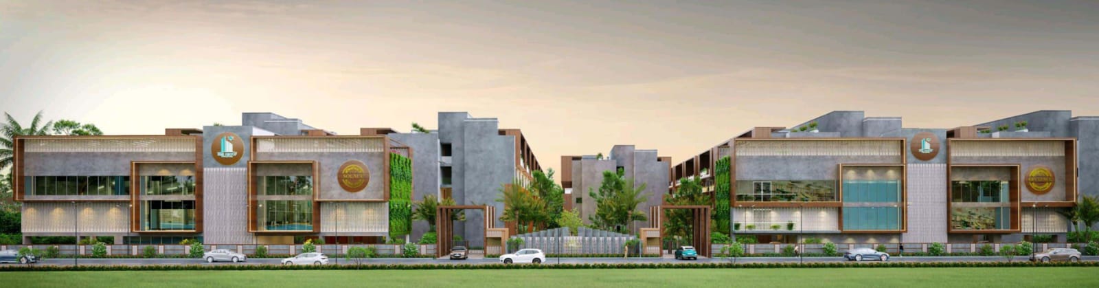 SBR Global Queensville Mysore project elevation